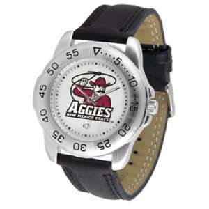  New Mexico State Aggies NCAA Sport Mens Watch (Leather Band 