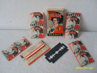 vintage DON JUAN razor blades safety razor blade +box  