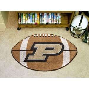   Boilermakers Chromo Jet Printed Football Shape Rug