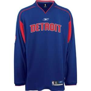 Detroit Pistons Team Authentic Long Sleeve Shooting Shirt  