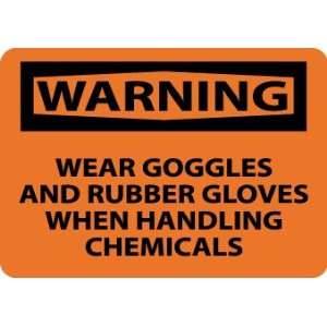 W467PB   Warning, Wear Goggles and Rubber Gloves When Handling 