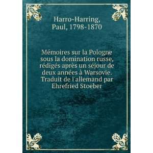   allemand par Ehrefried Stoeber Paul, 1798 1870 Harro Harring Books