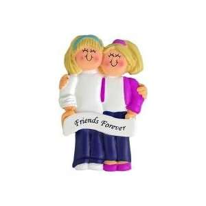   Says Friends Forever, Personalized Christmas Ornament: Home & Kitchen