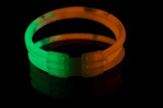   Green/Orange Glow Stick Bracelets + Freebies 738435652654  