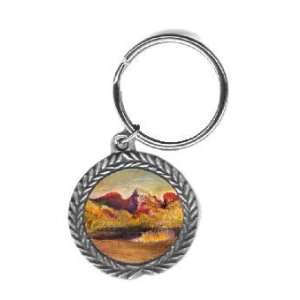  Lake and Mountains By Edgar Degas Key Chain Office 