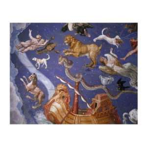 Ceiling from Sala del Mappamondo Fresco by G. De Vecchi and da Reggio 