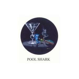 Pool Shark Michael Godard Neon Clock (blue) Kitchen 