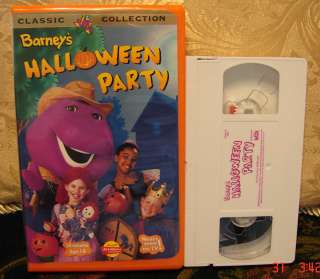 Barneys Halloween Party EXC Actimates Vhs Video $3 Ships 1 & $5 Ships 