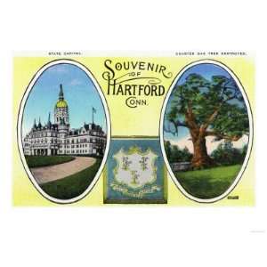 Hartford, Connecticut   a Souvenir of the City, View of Capitol Bldg 