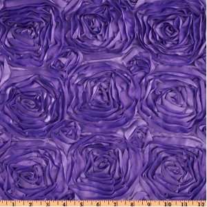   Satin Ribbon Rosette Lilac Fabric By The Yard: Arts, Crafts & Sewing