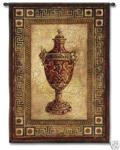 Vessel of Antiquity I Ornamental Wall Tapestry Urn Vase  