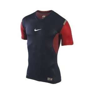  Nike Pro Mens USA Vapor Training Soccer Shirt Navy Size L 