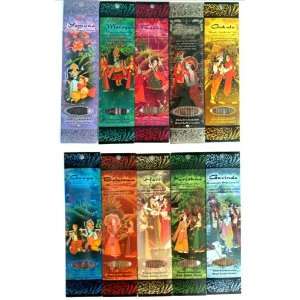  Ramakrishnananda Hand Rolled Incense 10 Assorted Scents 