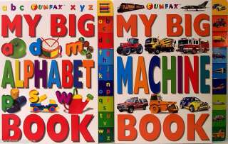MY BIG ALPHABET BOOK & MY BIG MACHINE BOOK NEW BBs 9780789446817 