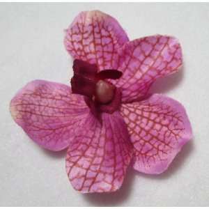  NEW Pink Vanda Orchid Flower Hair Clip, Limited.: Beauty