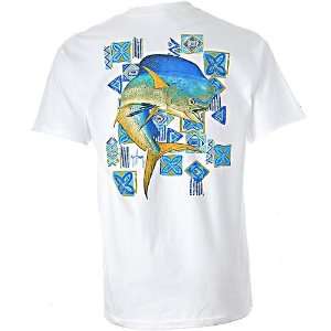 Guy Harvey Mahi Mahi White T Shirt:  Sports & Outdoors
