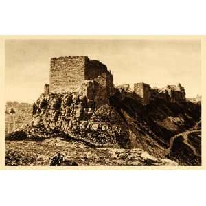  1925 Kerak Crusader Castle Jordan Fortress Photogravure 