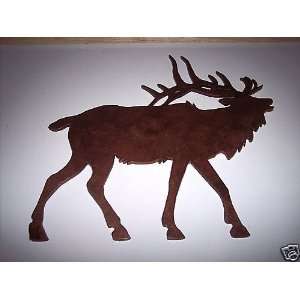   Elk Full Body Silhouette Metal Wall Art Home Decor: Home & Kitchen