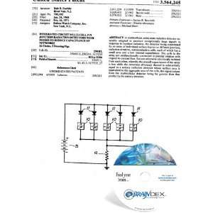 NEW Patent CD for INTEGRATED CIRCUIT MULTICELL P N JUNCTION RADIATION 