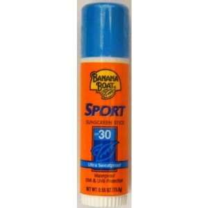 Banana Boat Sport Ultra Sweatproof Sunscreen Stick SPF 30 0.55 Oz / 15 