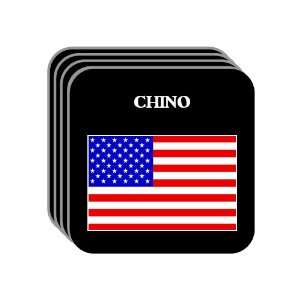  US Flag   Chino, California (CA) Set of 4 Mini Mousepad 