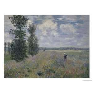  The Poppy Field, Argenteuil Giclee Poster Print by Claude 