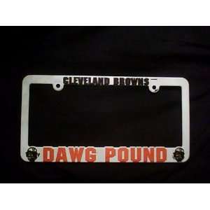  cleveland browns dawg pound license frame 