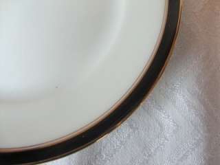 Chas Field Haviland Limoges Ambassade Black Salad Plate  