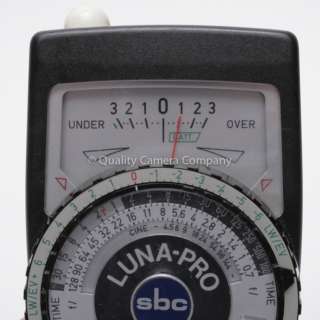   luna pro sbc light meter reflect on the ambience where d you meter