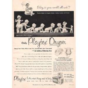  Diapers 1952 Original Vintage Ad with Cute Baby: Everything Else