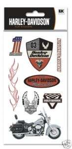 Harley Davidson Motorcycle American Pride Logo Stickers  
