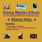 Samp Master Album Foreign/USA Stamp Identifier w/Stamp Dictionary on 