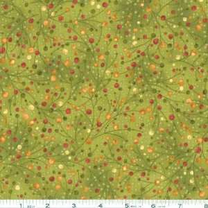  45 Wide I Believe In Santa Berries Loden Fabric By The 