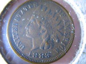 1883 Indian Head Penny In UNCIRCULATED Condition 1 Cent  