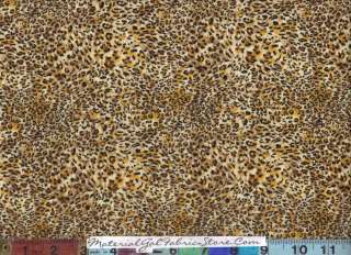 Animal Skin Print Fabric ~ 5005 Leopard Cheetah Jaguar  