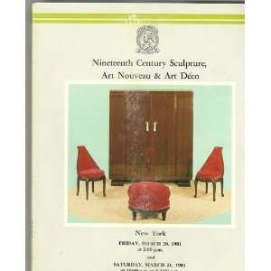   Art Nouveau & Art Deco (March 20 21, 1981, New York) Christies