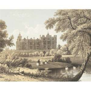 Hatfield House 1878 by Able Hotchkiss. Size 24 inches width by 20 