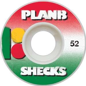  Plan B Sheckler Stencil 52mm Skateboard Wheels (Set Of 4 