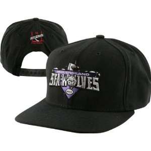 com New England Seawolves Adjustable Hat Black Arena Football League 
