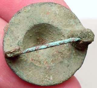 Authentic Ancient Roman SHIELD Fibula Artifact 100BC  