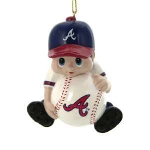  Atlanta Braves MLB Lil Fan Player Ornament (3): Sports 
