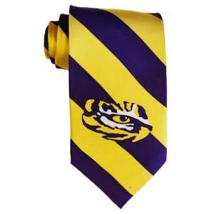  LSU Tiger Eye Stripe Logo Tie