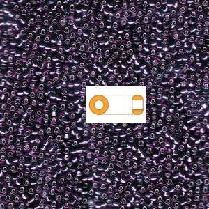 Amethyst Silver Lined Miyuki Japanese round rocailles glass seed beads 