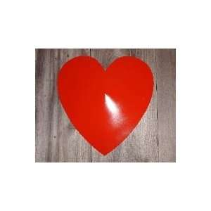  16 Inch Painted Metal Tin Barn Heart 
