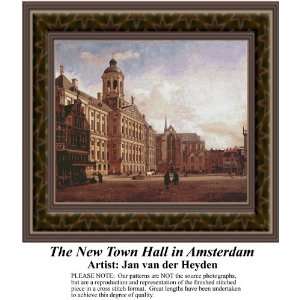  The New Town Hall in Amsterdam, Cross Stitch Pattern PDF 