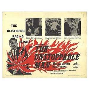  Unstoppable Man Original Movie Poster, 28 x 22 (1961 
