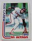 1982 Topps Rod Carew In Action Angels card no.501