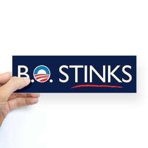  Anti Obama Sticker B.O. STINKS Anti obama Bumper Sticker 
