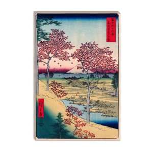  View of The Sunset At Meguro, Edo by Ando Hiroshige Canvas 