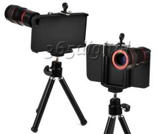 8x Optical Zoom Telescope Camera Lens +Tripod iPhone 4  